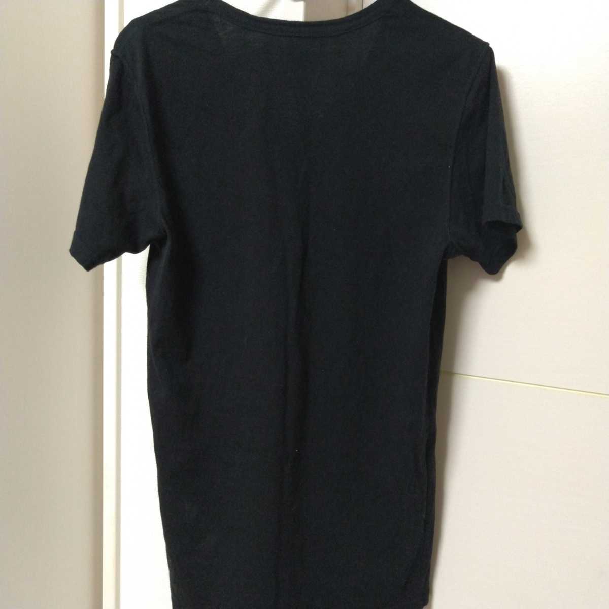 送料無料 ROEN ロエン 肩 メタル ストーン スカルプリント 半袖Tシャツ 44の画像4