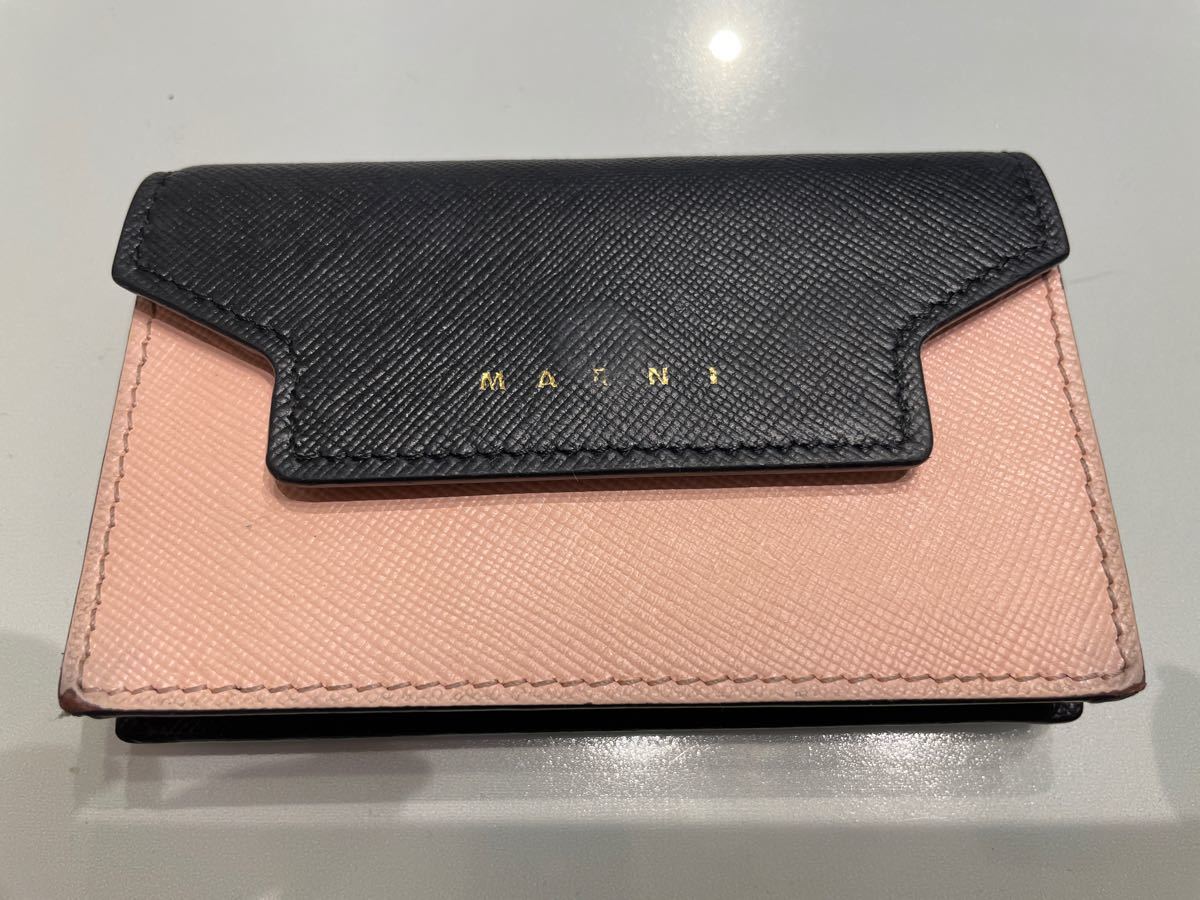 MARNI（マルニ）バイカラー　カードコインミニ財布