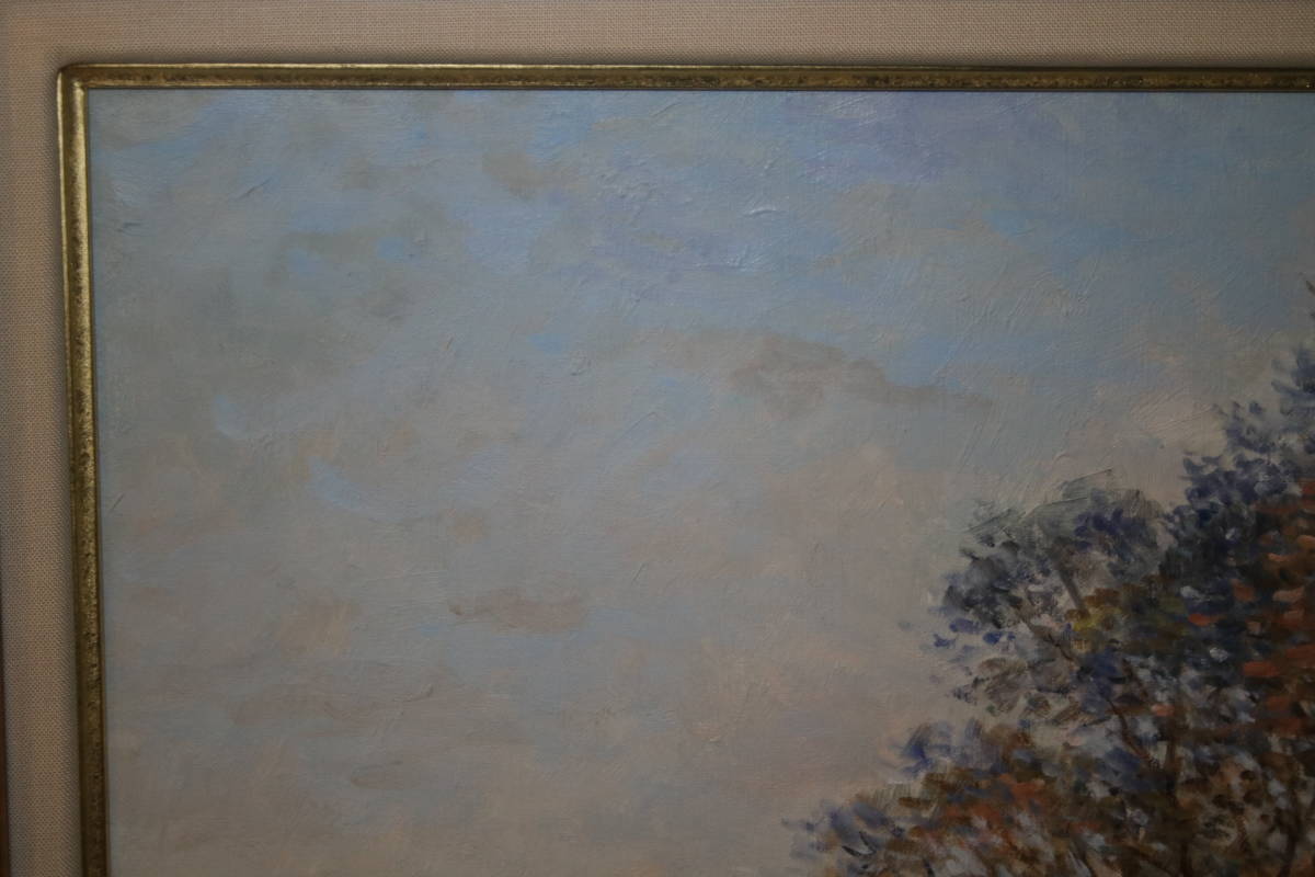 小室 寛 油絵 Yahoo!オークション - 小室寛 作 油彩画 『田園初冬』 10号 額装