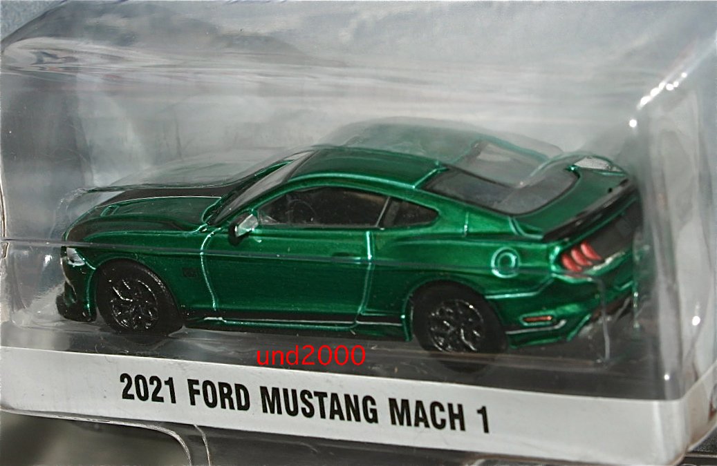 Greenlight 1/64 2021 Ford Mustang Mach 1 Ford Mustang Mach 1 зеленый машина зеленый свет GL Muscle Chase шахматы машина 