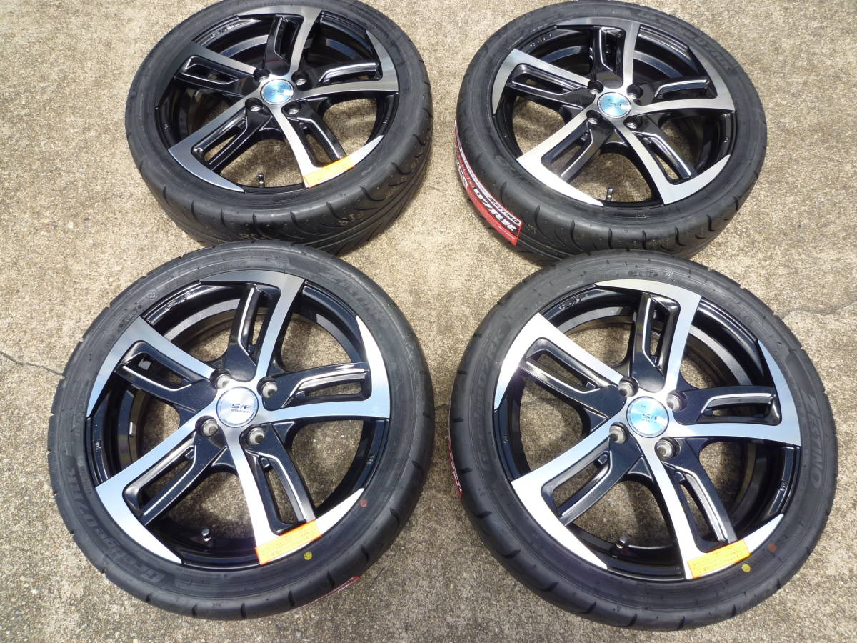 展示品4本セット アルミ STEINER SF-C 16X5.0J 4/100 45 + ゼスティノ 07RK 165/50R16 4本セット ワゴンR ムーヴ等_画像1