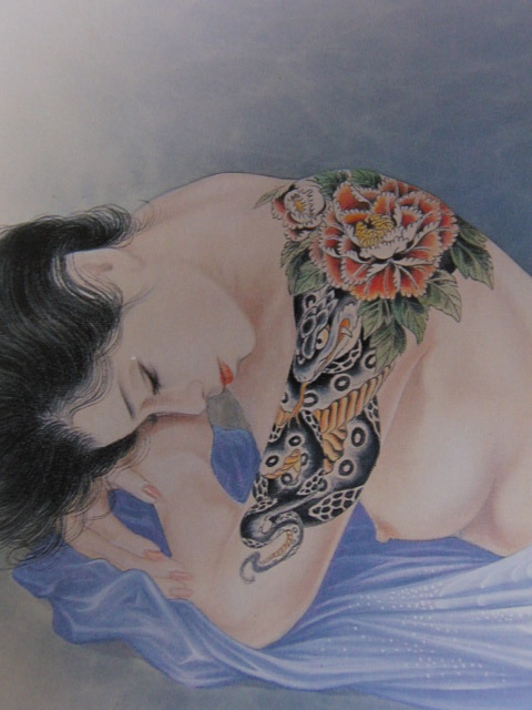 はブラック ヤフオク! - 小妻要 〈緋牡丹〉 希少な画集より 新品高級額 ... ワイト