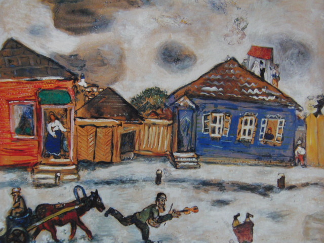 ヤフオク!   マルク・シャガール、ヴィテブスクの眺め、希少な画集