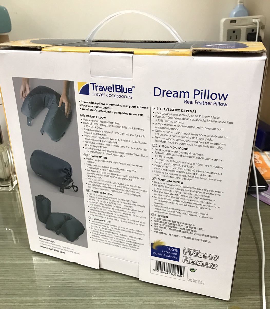 《送料無料》トラベルブルー ドリームピロー ※未使用※ Travel Blue Dream Pillow 携帯枕_画像5