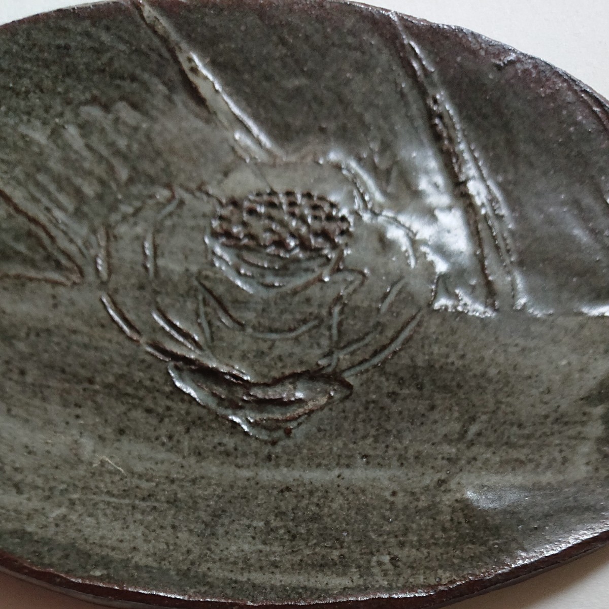 陶器皿   (椿)