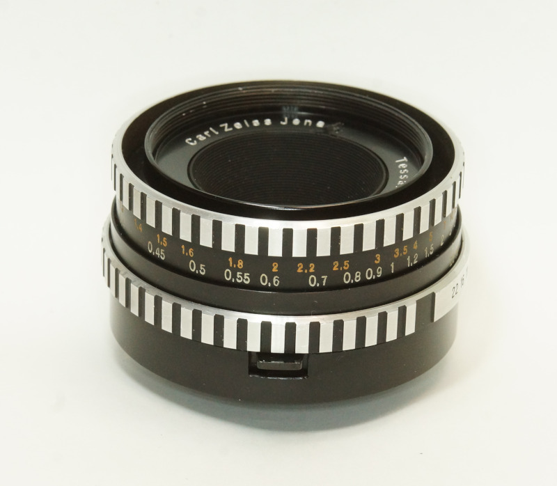 ドイツ製 Carl Zeiss Jena Tessar 2.8/50 ゼブラ M42 790NB-564 絞込レバー 銀文字 後期 _画像3