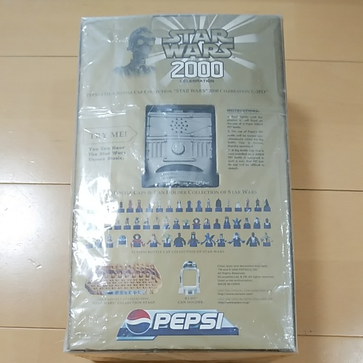 PEPSI-COLA Bottle Cap COLLECTION STAR WARS 2000 CELEBRATION C-3PO