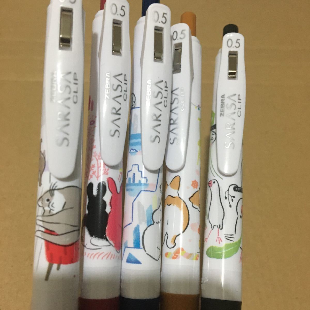 Paypayフリマ ボールペン Sarasa 限定 ゼブラ サラサクリップ アニマルライフスタイル 全5本セット Paypayフリマ ボールペン Sarasa 限定 ゼブラ サラサクリップ アニマルライフスタイル 全5本セット