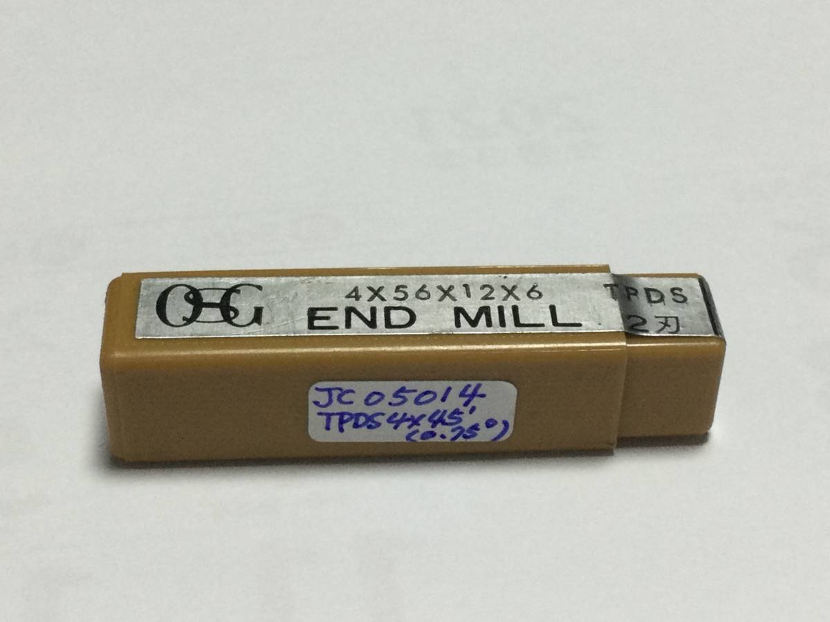 OSG テーパー刃エンドミル　TPDS 4 x 45′ ( 0.75° ) JC05014_画像1