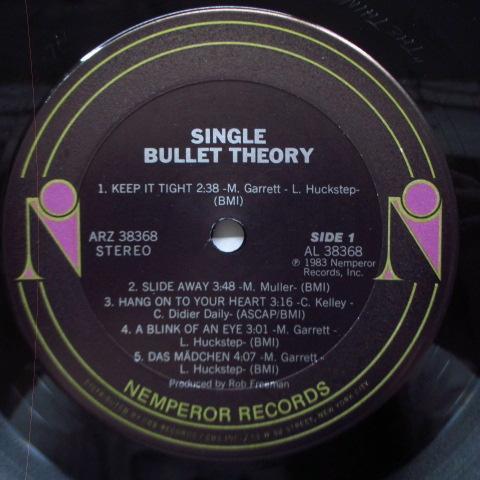 SINGLE BULLET THEORY-S.T. (US Orig.LP)_画像3