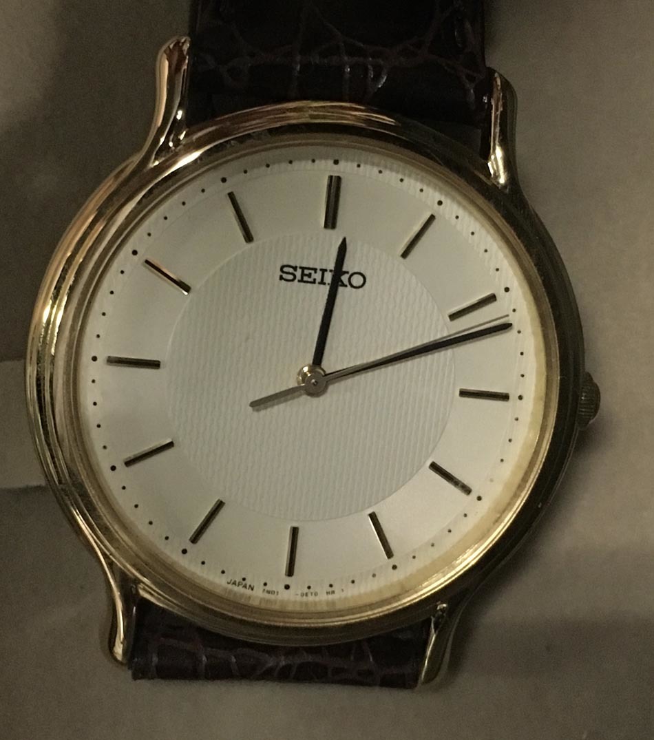 SEIKO セイコー ゴールド 腕時計 7N01-0BRO レザー ベルト クォーツ 未使用 北海道 札幌