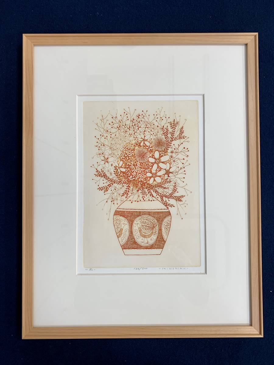 Yahoo!オークション - 牛玖健治(花)版画