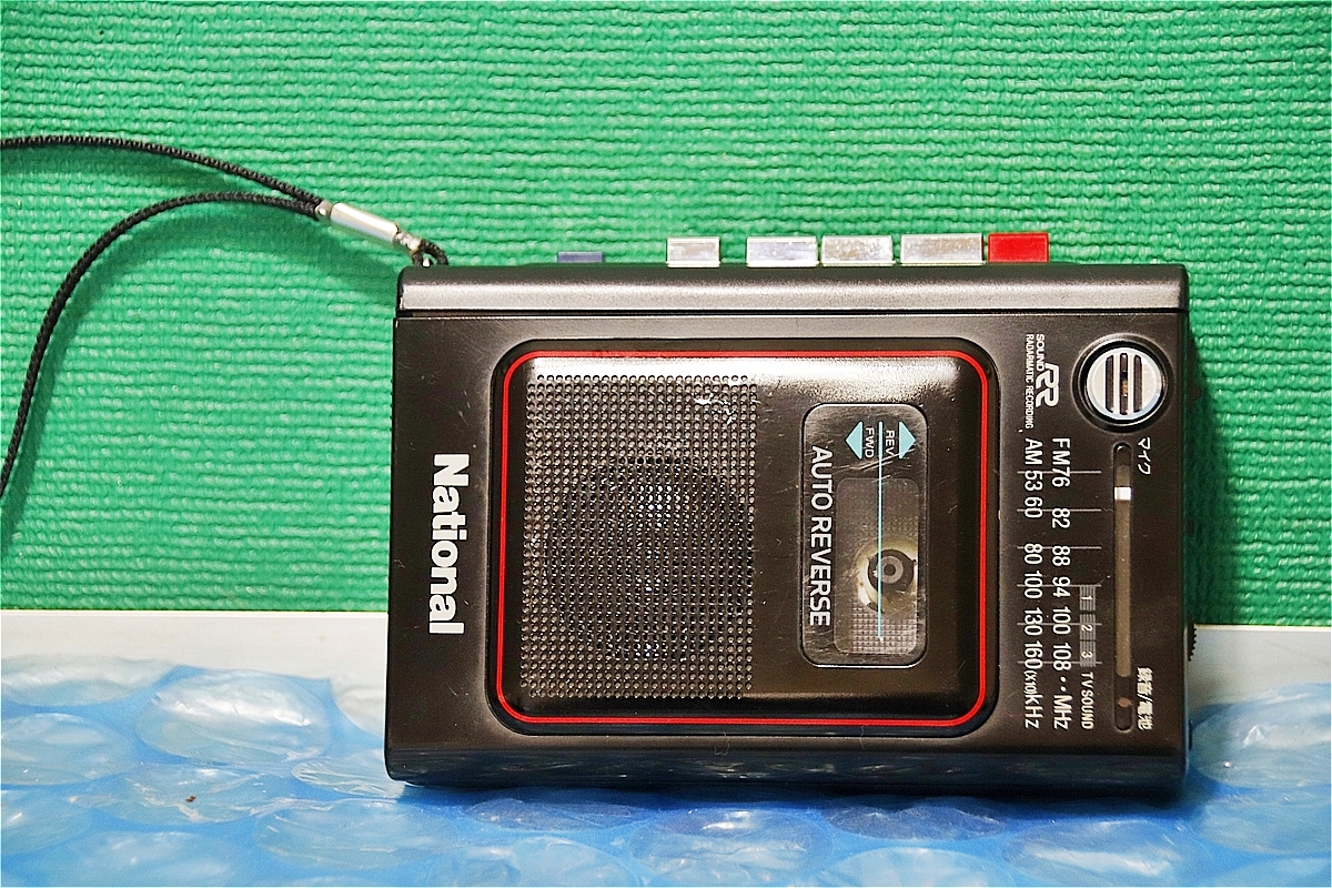 ナショナル RX-M7 ポータブル カセット プレーヤー カセットレコーダー テープレコーダー 実働品 日本製 昭和レトロ_画像1