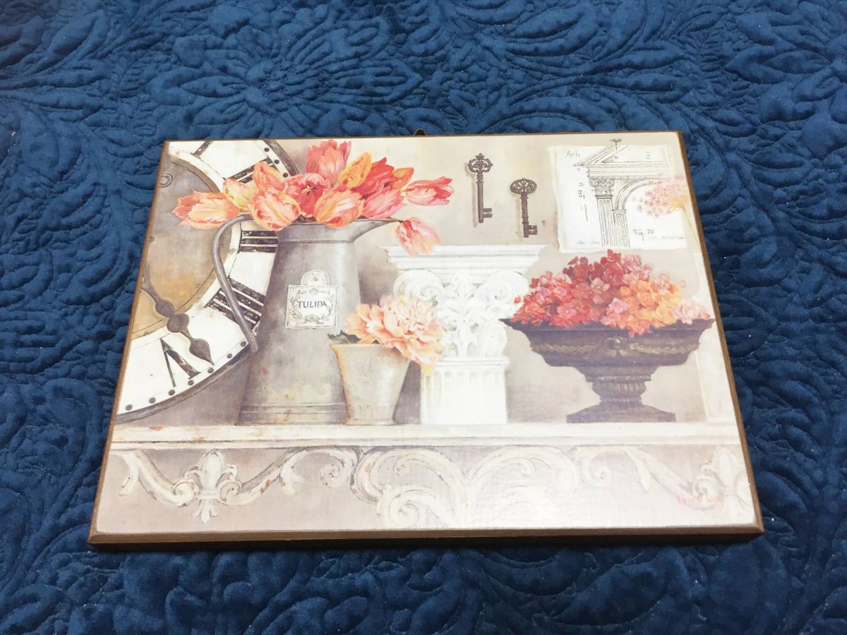  new goods boxed interior ornament picture tulip / flower 