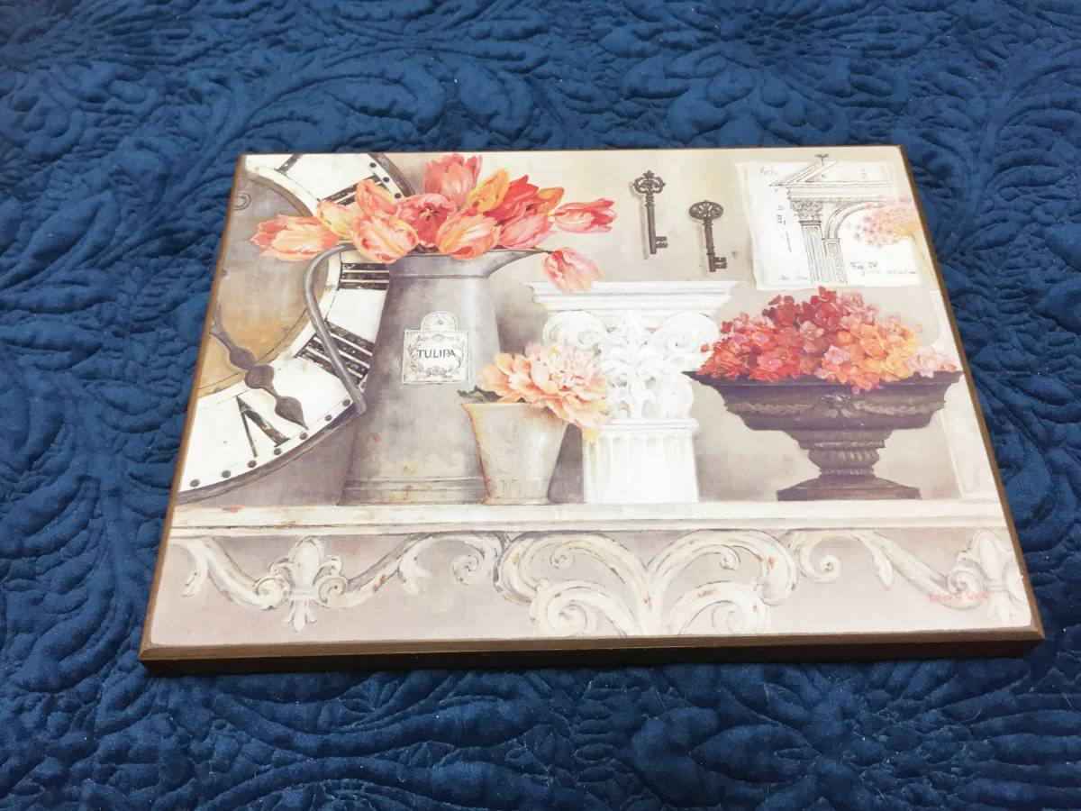  new goods boxed interior ornament picture tulip / flower 