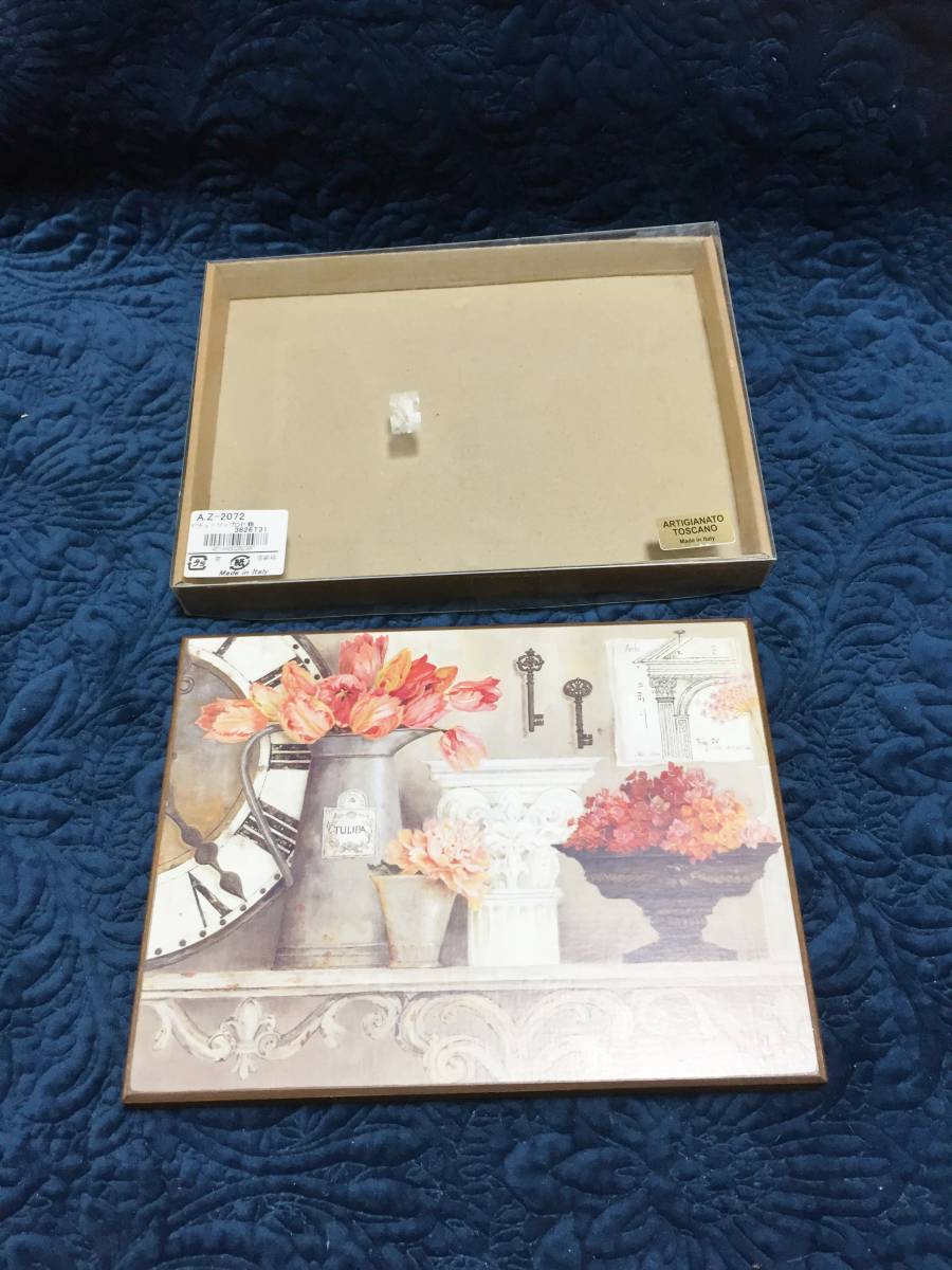  new goods boxed interior ornament picture tulip / flower 