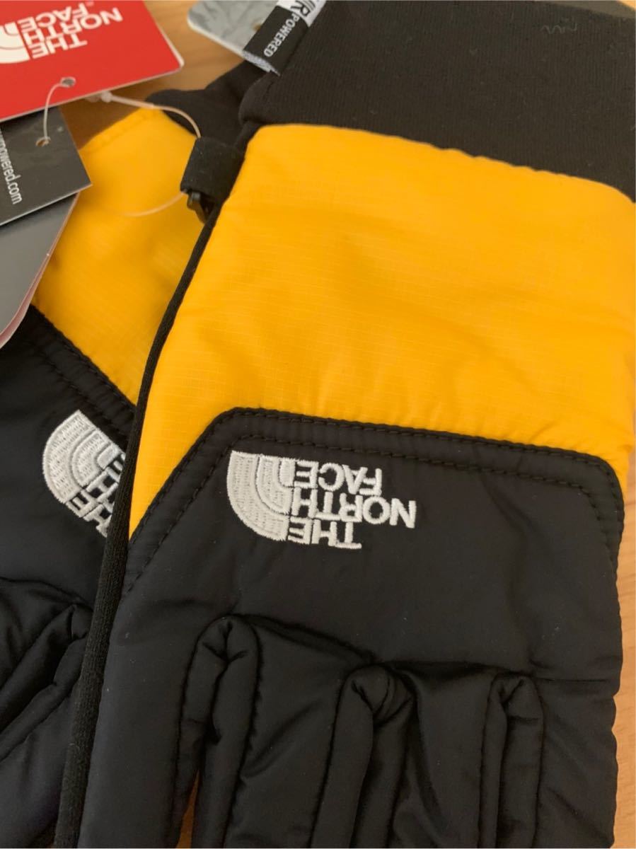 THE NORTH FACE ヌプシ　イーチップ　グローブ　イエロー　XS