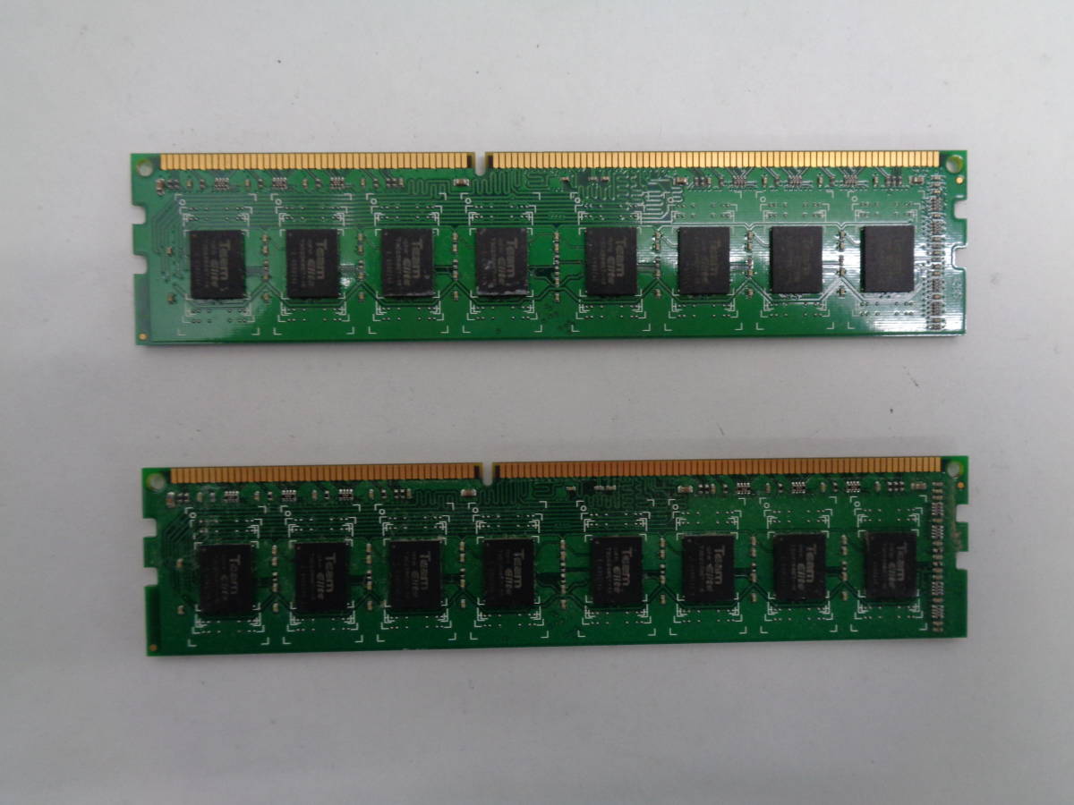 MK2224 Team Long TED34096M1600C11DC Long-DIMM DDR3 240pin PC3-12800 1600Mhz (2枚組2GBx2)_画像2