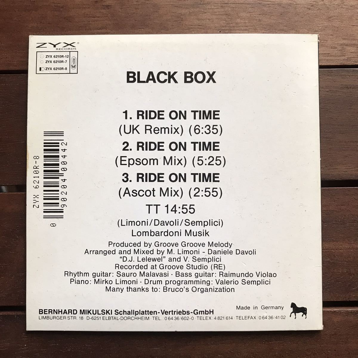 【house】Black Box / Ride On Time (UK Remix)［CDs］《3f200 9595》_画像2