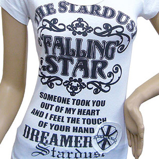 Ladies FALLING STAR Print Tee レディース FALLING STAR　ロゴ　プリント エンブレム(ワッペン)付き　 Tシャツ　ライトピンク　 no-23_画像5