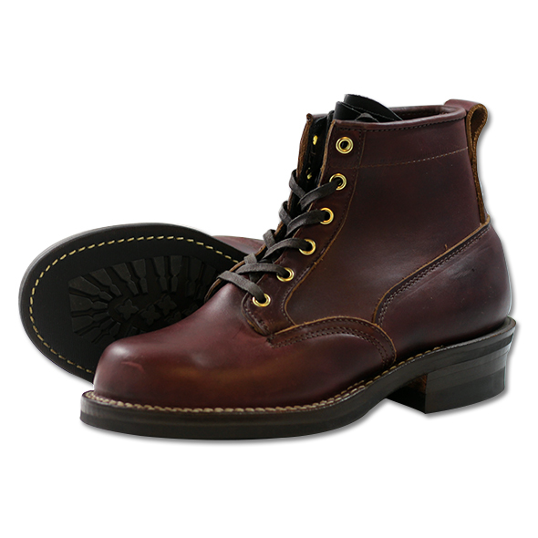 [ обычная цена Y107,800 новый товар не использовался ] VIBERGvai балка 5\'COURT BOOTS#430Brown Хромированный Excel UK7(26.0cm ранг ) Canada производства 