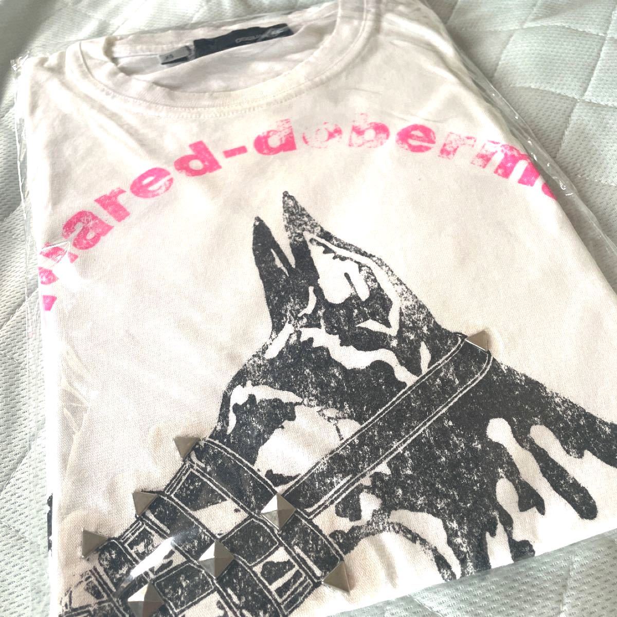 dsquared2ディースクエアード！希少◎ピラミッドスタッズ付きドーベルマンロングTシャツ◎直営店購入状態美品ディースク好き