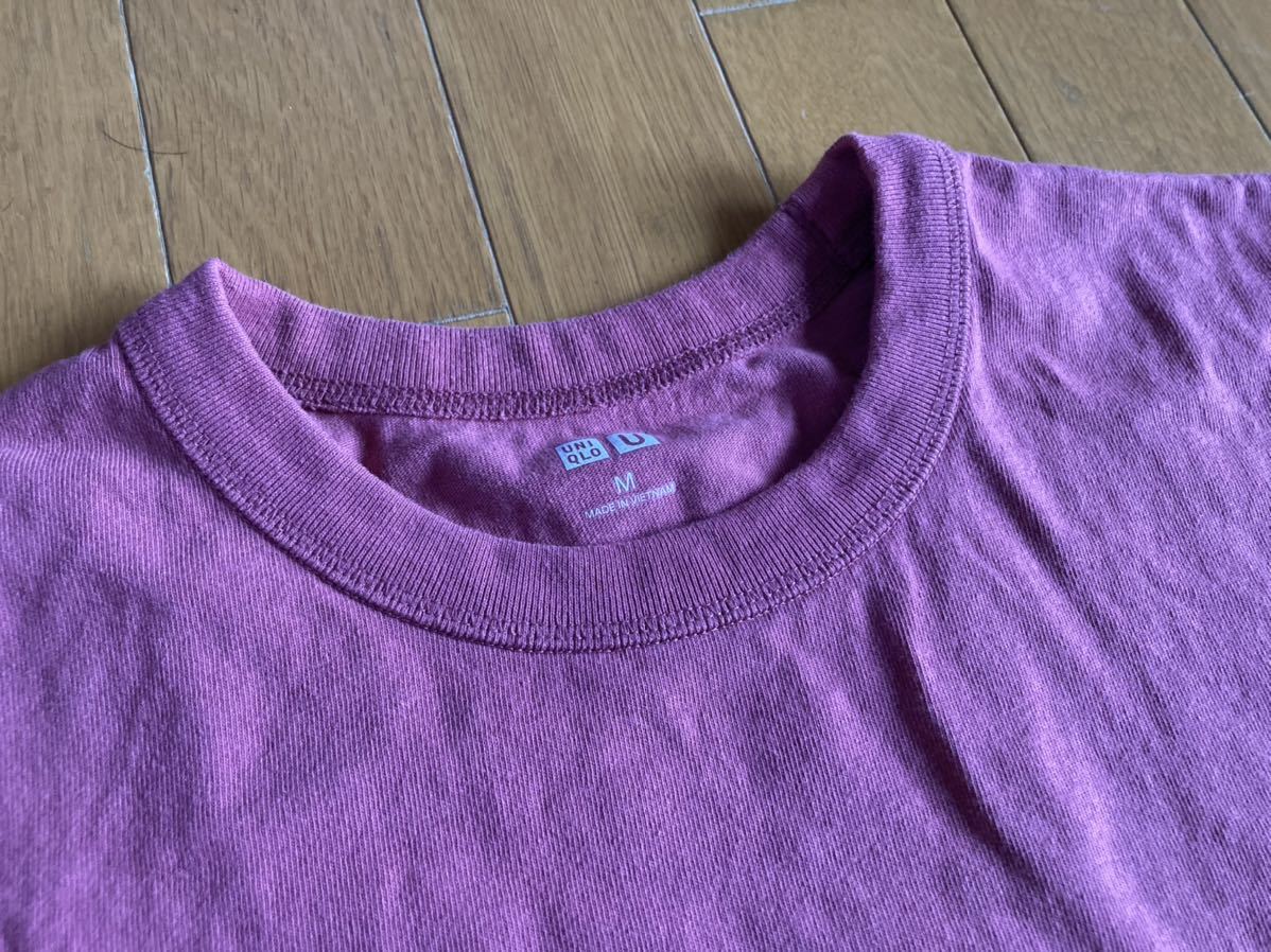 ユニクロ 厚手Tシャツ　サイズM 無地Tシャツ ピンク系　patagonia