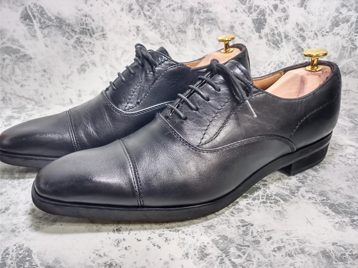 madras MODELLO マドラス モデーロ ストレートチップ 25.5EEE 黒 ビジネスシューズ 本革 本皮 革靴 