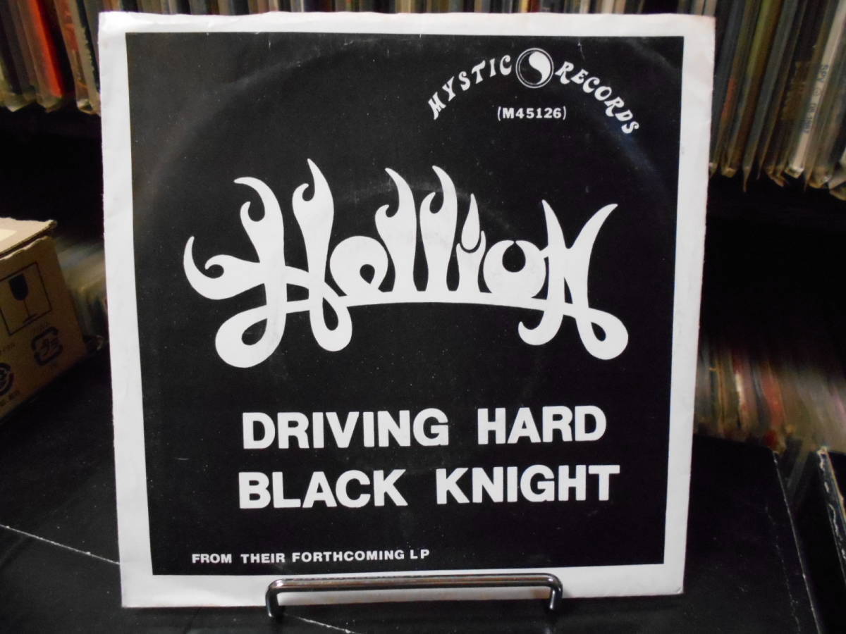 HELLION (US) / Driving Hard　1983 正統派USメタル 女性Vo 1st 7インチ シングルレコード レア盤