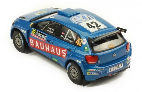 # Ixo 1/43 2019 Volkswagen Polo GTI R5 #42 O.C. Bay Be Rally Швеция 