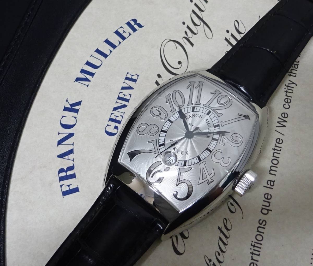 美品 2021年5月OH済 FRANCK MULLER フランクミュラー トノーカーベックス 9880SCDTREL 自動巻 メンズ 国際保証書あり 純正箱あり 本物_画像1