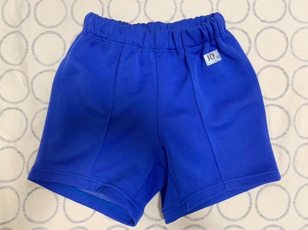  Kids гимнастика брюки 140 голубой шорты спорт одежда сделано в Японии 
