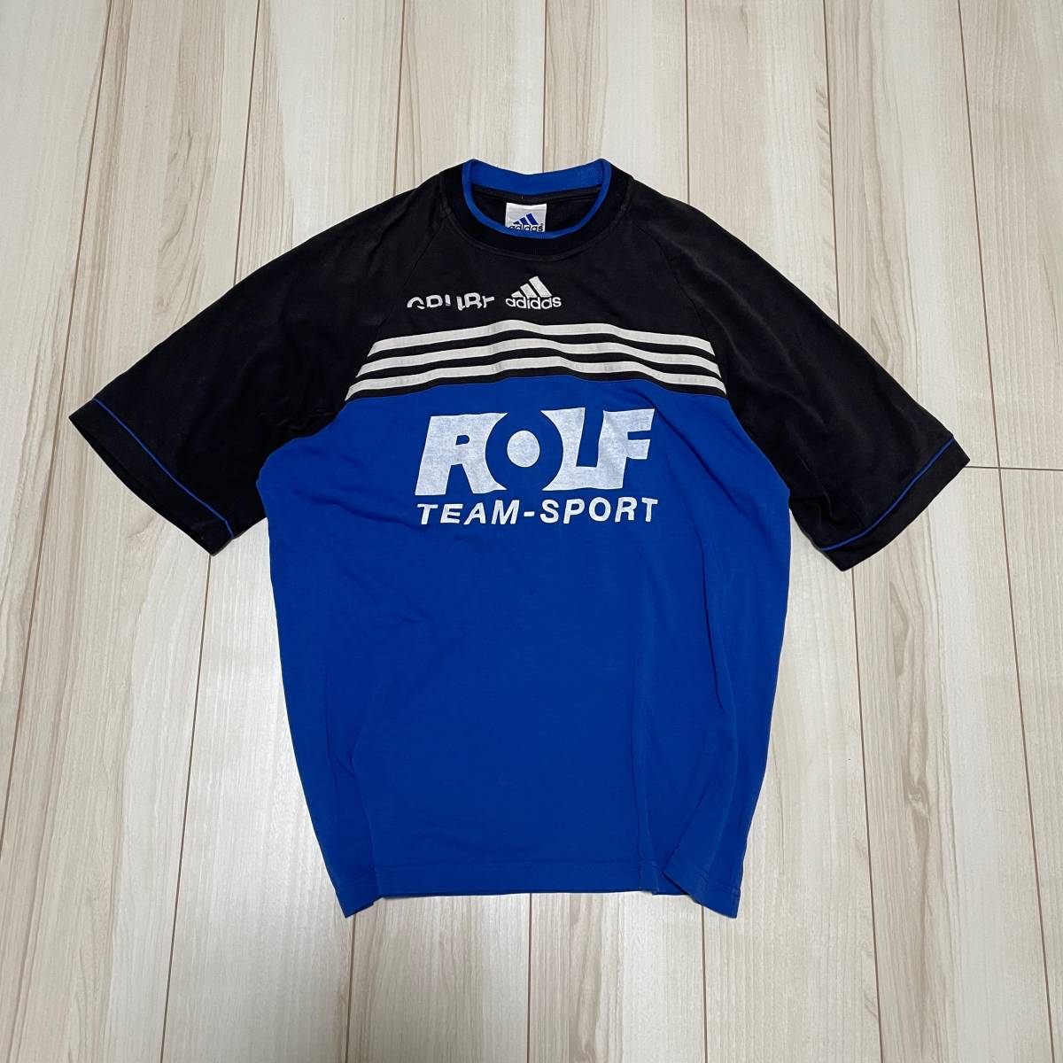 ★90s adidas Rolf Team Sport Tシャツ 刺繍の画像1