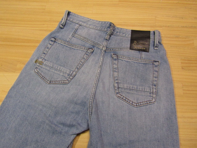 Y送料無料△731【DENHAM デンハム】CANDIANI DENIM カンディアーニ デニム ダメージ加工 ウォッシュ系 SIZE 27_画像1