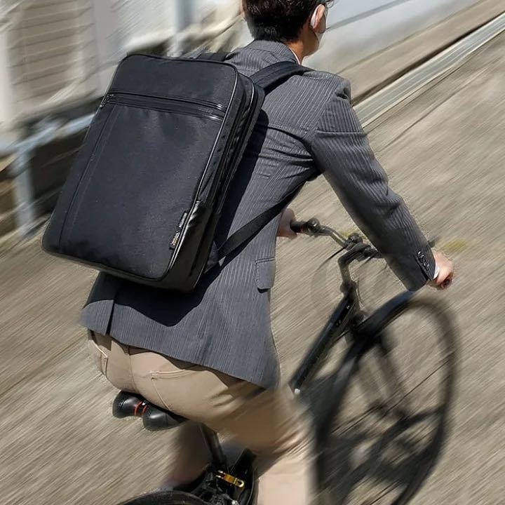ビジネスリュック リュック ビジネスバッグ 日本製 豊岡製鞄 メンズ B4 撥水 2室 タブレット対応 軽量 コーデュラ テフロン 42572_画像2
