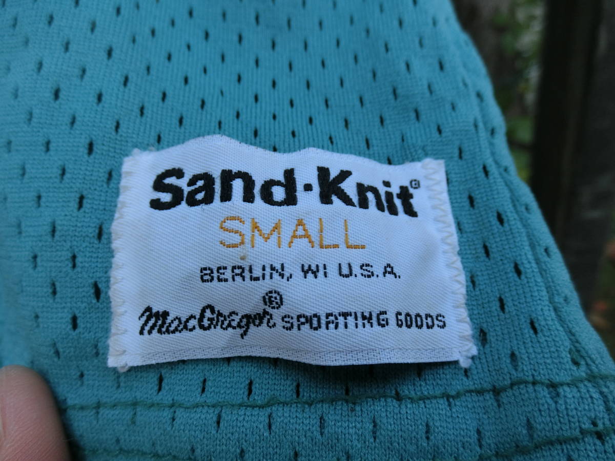 サンドニット社　フットボールシャツ　Sand-knit アメカジ　アメリカ古着　ナンバリング　アメフトシャツ　メッシュ　アメリカ製_画像3