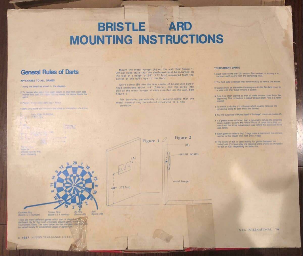 激レア 1987年当時物 日本遊技玩具 TOURNAMENT BRISTLE DART 激レア 1987年当時物 日本遊技玩具 TOURNAMENT BRISTLE DART