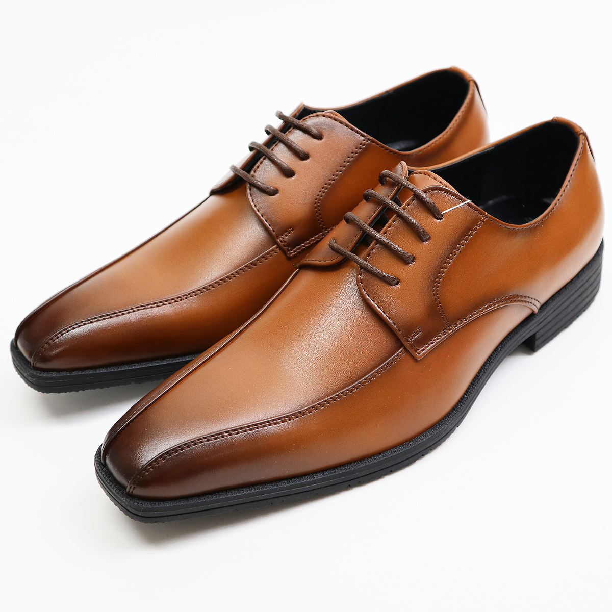 ビジネスシューズ 24.5cm 2足セット 茶色 ブラウン 新品 未使用 紳士靴