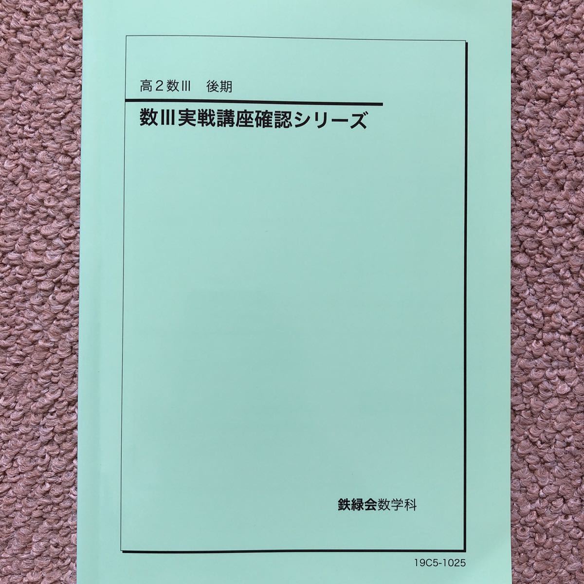 鉄緑会 高2数学確認シリーズ 2019 - 参考書