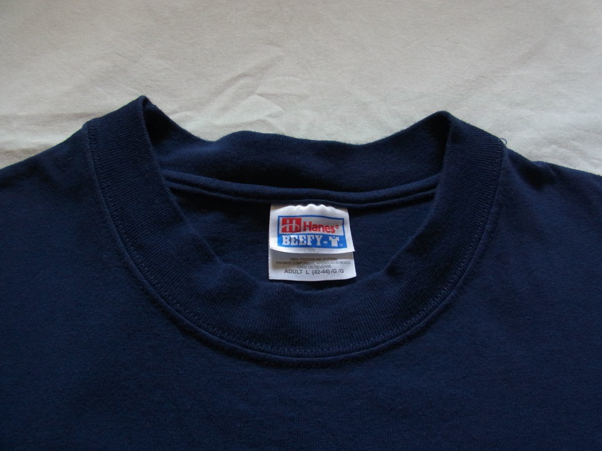 * beautiful goods * 90s Vintage Haagen-Dazs is -gendatsu Logo T-shirt sizeL navy blue *USA old clothes enterprise thing Henry *ro Lynn z hard core PUNK 80s