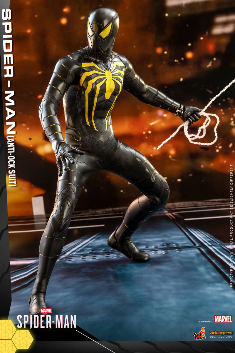 新品未開封 ホットトイズ VGM44スパイダーマン（アンチオック・スーツ版） 1/6 フィギュアSpider-Man (Anti-Ock Suit Version) hottoys_画像5