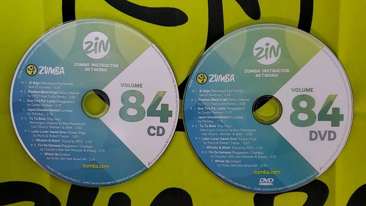 即決 ZUMBA ズンバ ZIN84 CD＆DVD インストラクター専用 | monsterdog