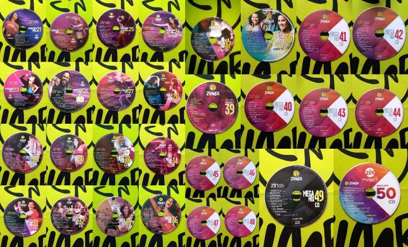 ZUMBA ズンバ MEGAMIX21~MEGAMIX50 CD 30枚セット www.pn
