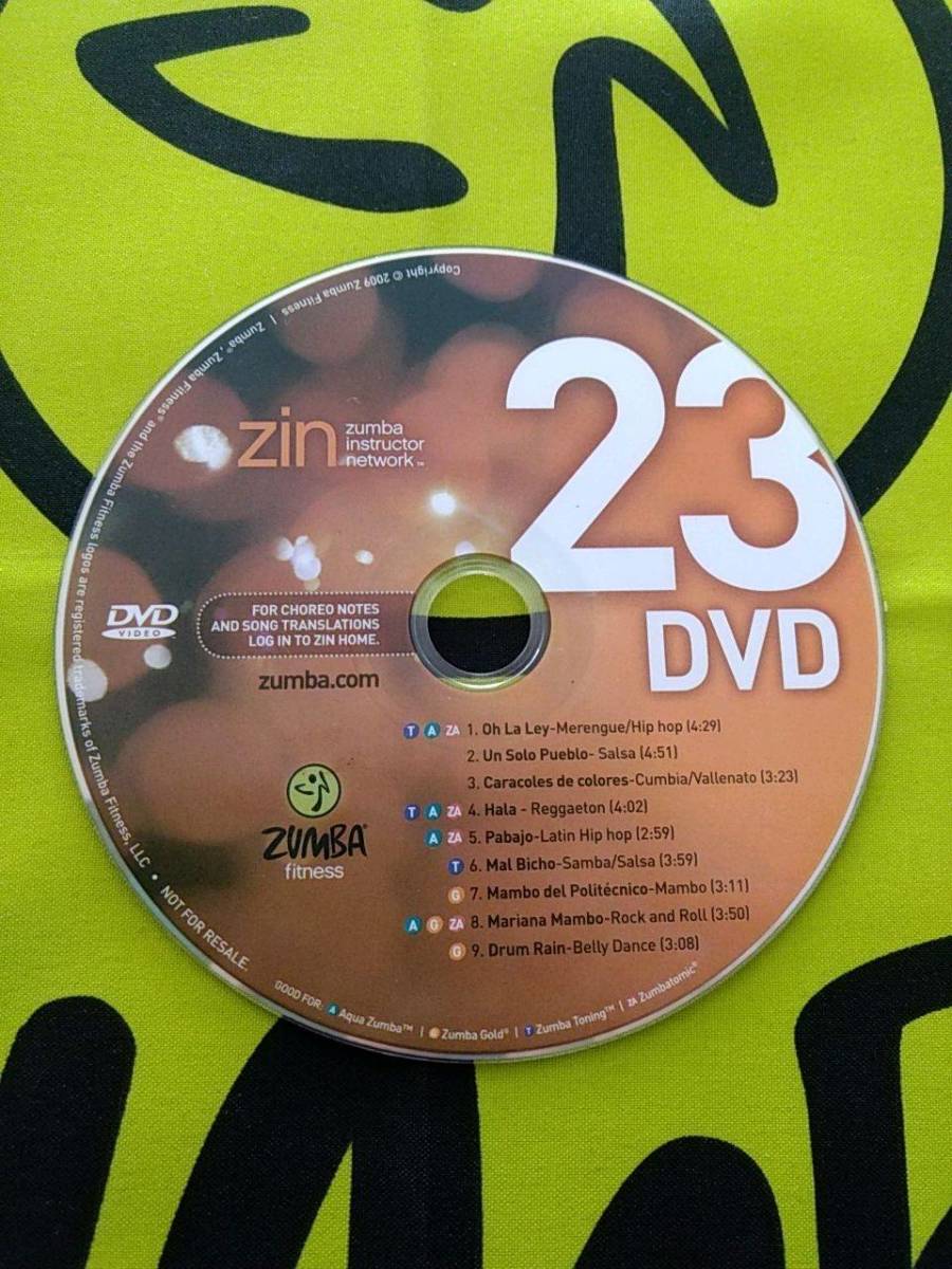 即決　希少品　ZUMBA　ズンバ　ZIN23　DVD　＆　CD　インストラクター専用