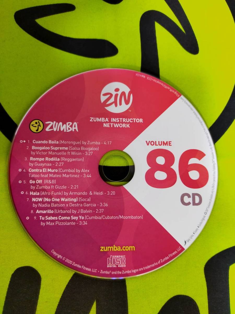 希少品 ZUMBA ズンバ ZIN86 CD&DVD インストラクター専用 | contifarma.pe