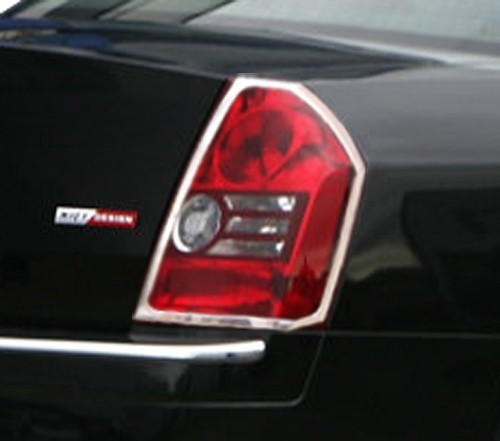 クライスラー用300C 2008-2010用 クロームメッキ テールランプリム リアランプリム テールライト トリム ベゼルカバー_画像3