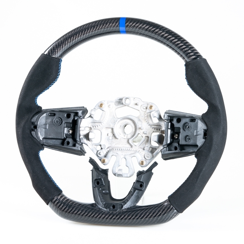  Mini for F54 F55 F56 F57 F60 F61 for D type steering wheel steering wheel carbon × original leather suede × blue wheel design 