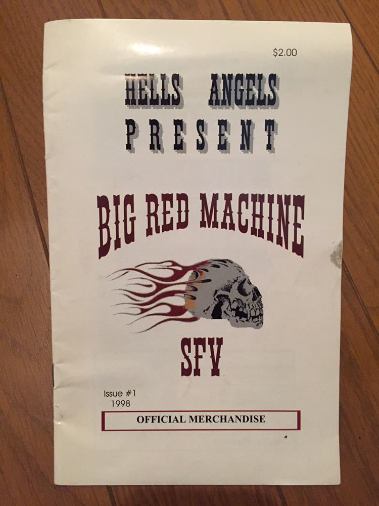 ビンテージ HELLS ANGELS MC ベスト ヘルズ エンジェルス エンジェルズ BIG RED MACHINE サポート ハーレー ステッカー Tシャツ カタログ_画像1