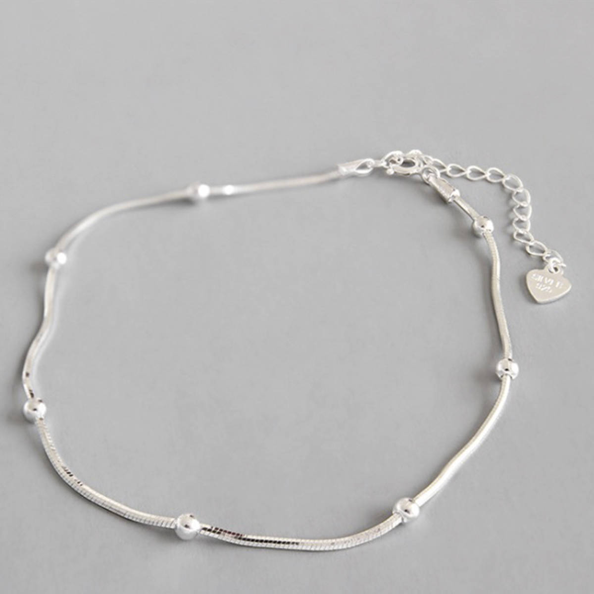 [ новый товар ]DAN-12 ножной браслет серебряный 925 Silver925 anklet ювелирные изделия ootd codeko-te пара накладывающийся установка SILVER GOLD серебряный аксессуары 6/18