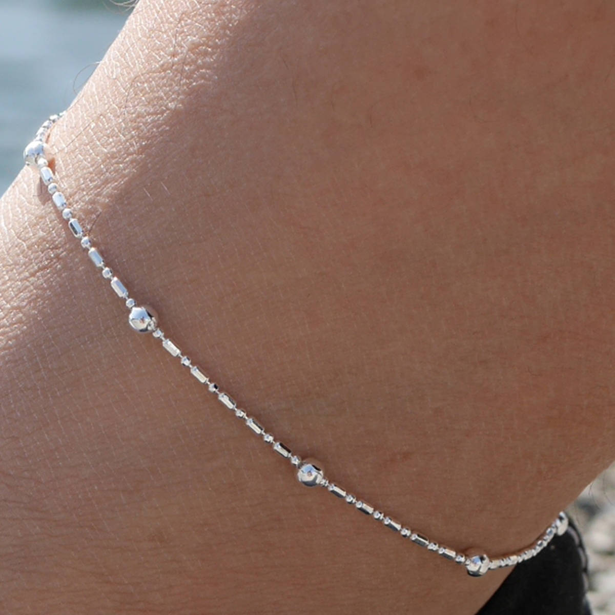 [ новый товар ]DAN-16 ножной браслет серебряный 925 Silver925 anklet ювелирные изделия ootd codeko-te пара накладывающийся установка SILVER GOLD серебряный аксессуары 5/25